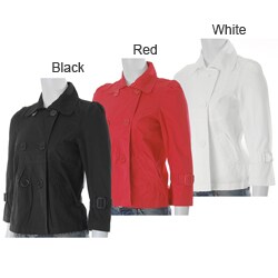 & Me Women's Double-breasted Cropped Jacket