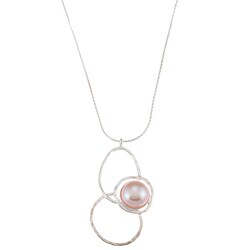 Sterling Silver Fresh Water Pearl Abby Necklace (Israel)