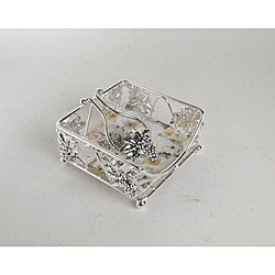 Silverplated 'Grapes' Cocktail Napkin Holder