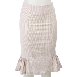 Necessary Objects Seersucker Pencil Skirt