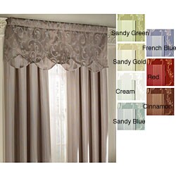 Tusan Scroll Double Scallop Valance