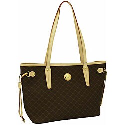Rioni Signature Small Brown Luxury Tote Bag