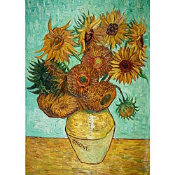 Vincent Van Gogh 'Sunflowers' Oil Art Reproduction