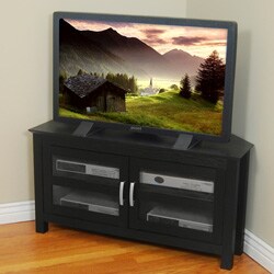 Black Cordoba 44-inch Wood Corner TV Console