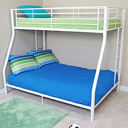 Sunrise White Twin/ Double Bunk Bed