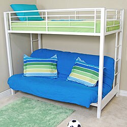 Sunrise White Twin/ Futon Bunk Bed
