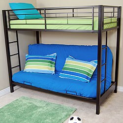 Sunset Black Twin/ Futon Bunk Bed Frame