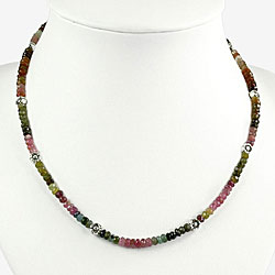 Silver Tourmaline Necklace (Thailand)