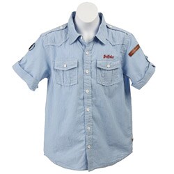 FINAL SALE Buffalo by David Bitton Boy's 'Sobert' Woven Shirt
