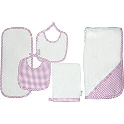 Tadpoles 5-piece Fuchsia Terrycloth Gift Set