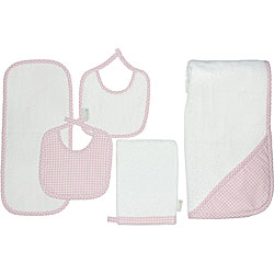 Tadpoles 5-piece Terrycloth Gift Set in Pink