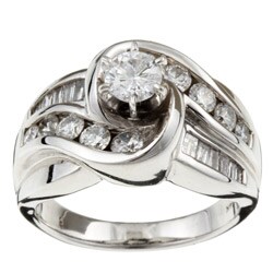 14k White Gold 1 1/2ct TDW Diamond Engagement Ring (H-I, I2)