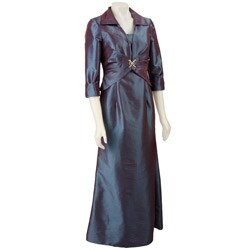 Cachet Women's Iridescent Taffeta Jacket Dress