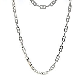 Stainless Steel Men's Gear-link Necklace