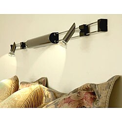 Black Cordless Overhead Dual Reading Lamp 