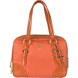 Prada 'Tessuto Vernice' Bowler Handbag