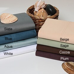Pima Cotton 550 Thread Count Solid Pillowcases (Set of 2)