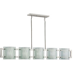 Brushed Nickel Island Light