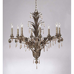 Gilded Bronze Finish 8-light Chandelier