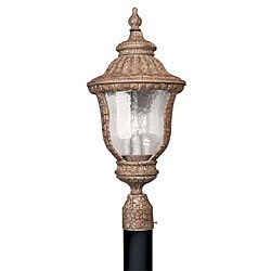 Antique Umber 3-light Outdoor Post Head