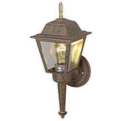 Antique Silver 1-light Outdoor Wall Mount