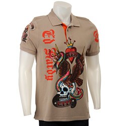 Ed Hardy Men's Short-sleeve NYC Eagle Polo