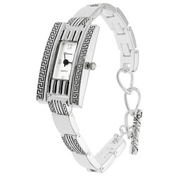 Geneva Women's Concho-style Toggle Watch