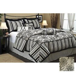 Charo 7-piece King-size Deluxe Chenille Comforter Set