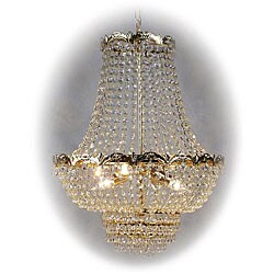 Milano Italian 4-light Gold Crystal Chandelier