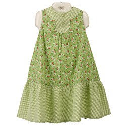 FINAL SALE Laura Ashley Girl's Green Dress