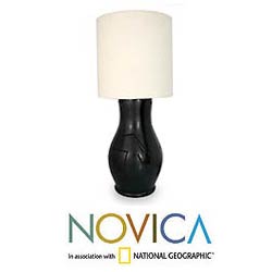 Ceramic 'Nocturnal Masterpiece' Table Lamp (Mexico)