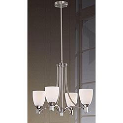Satin Nickel 4-light Chandelier