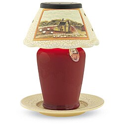 Farm House Small Ceramic Candle Warmer Lamp