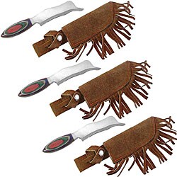 hunting knives Razor Hunting Knives with Sheath (Case of 3)