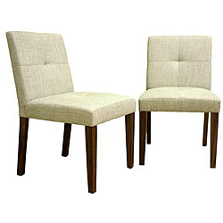Glen Cream Fabric Dining Chairs (Set of 2)