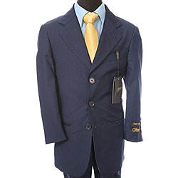 Ferrecci Boy's Navy Blue Three-button Suit