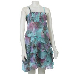 FINAL SALE Kensie Girl Junior's Mosaic Tiered Dress