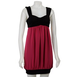 FINAL SALE Kensie Girl Junior's Magenta/ Black Colorblock Dress
