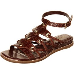 FINAL SALE Enzo Angiolini Women's 'Quillen' Croco-print Sandals
