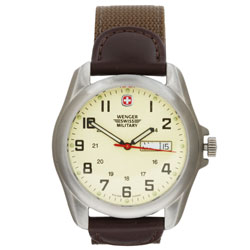 Wenger Men's Field Issue Sand / Brown Olive Watch (Refurbished)