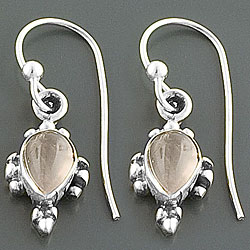 Sterling Silver Aquamarine Earrings (India)