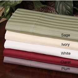 310 Thread Count Sateen Combed Cotton Stripe Pillowcases (Set of 2)