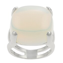Sterling Silver Synthetic Moonstone Cocktail Ring