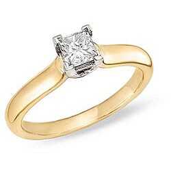 14k Gold 3/4ct TDW Diamond Lucida Solitaire Ring (G-H, I1)