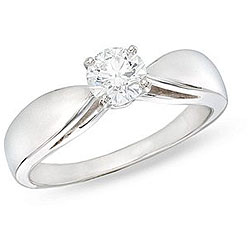 14k White Gold 1ct TDW Diamond Solitaire Ring (G-H, SI2)