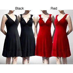 Evanese Women's Front-back Switchable Mini Dress.