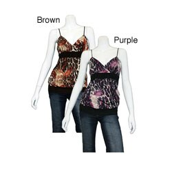 Izzy Junior's Animal Print Spaghetti Strap Shirt