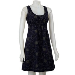 Essentials by A.B.S. Women's Embroidered Sleeveless Dress