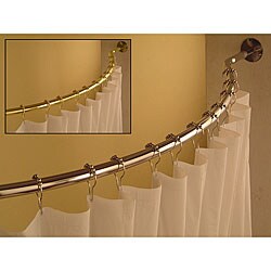 Curved 78 to 84-inch Shower Curtain Rod 