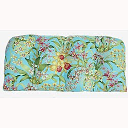 Wild Orchid Indoor Wicker Settee Cushion